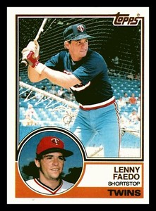 1983 Topps Lenny Faedo Twins #671 Near Mint NM