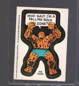 1976 Marvel Stickers The Thing Who Said I'm A Falling Rock Zone? - Picture 1 of 2
