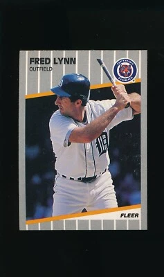 1989 Fleer #138 Fred Lynn UER * Outfield * Detroit Tigers * NM * - Image 1 of 2