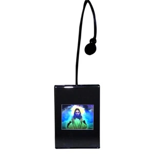 3D Jesus Small Hologram Picture LIGHTED DESK STAND, Collectible Embossed Type - Picture 1 of 7