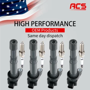 4X Ignition Coil & 4X Spark Plug OEM For Honda Accord Crosstour CR-V Civic UF602 - Picture 1 of 12