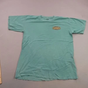 Cabelas Shirt Mens Large Short Sleeve Crew Neck Lightweight Hiking Green - Picture 1 of 8