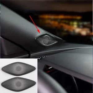 Fit For Chevy Trax 2024 Gloss Black Steel A Pillar Speaker Frame Cover Trim 2PCS - Picture 1 of 10