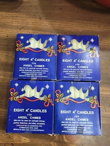 Vintage White Angel Chimes Candles Set Of 8 Hong Kong - Picture 1 of 6