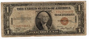 USA HAWAII P-36 1 Dollar 1935 A Brown Seal Good - Picture 1 of 4