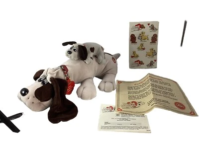  Tonka St. Bernard & Baby Pound Puppy W/ Original Collar Ownership Stickers  - Image 1 of 4