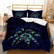 Spider Tarantula Animal Print Quilt Duvet Cover Set Twin Bed Linen Full King