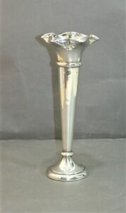 Antique Sterling Silver Stem Vase Sheffield 1916 Attractive - Thames Hospice 