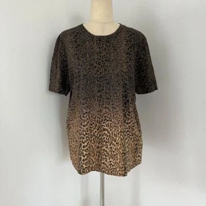 Saint Laurent ombre leopard print T-shirt. - Picture 1 of 5