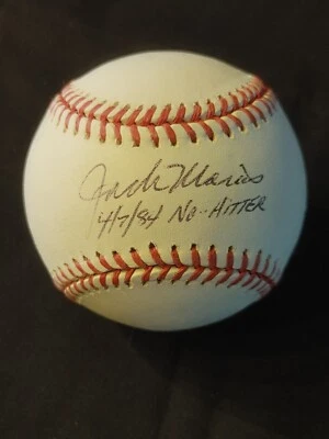 Jack Morris Signed Rawlings OML Baseball Autograph Inscribed 4-7-84 No Hit JSA  - Image 1 of 4