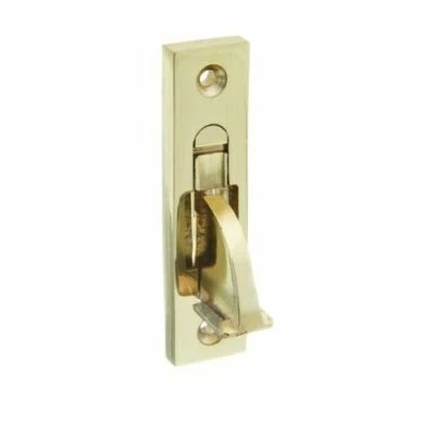Sash Window Restrictor, Security Square & Round End Brass, Satin Chrome, Chrome - Image 1 of 4