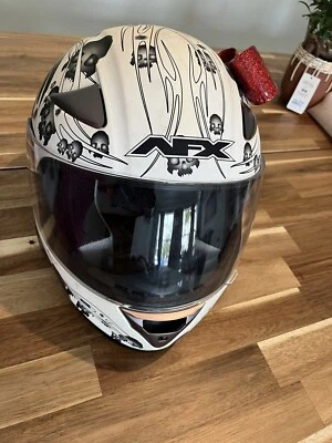 AFX FX-90 Motorcycle Helmet With Removable Red Velcro Bow - Image 1 of 4