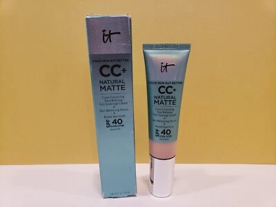 It Cosmetics~CC + Natural Matte Pore Refining Coverage Cream~FAIR BEIGE 03/26 - Image 1 of 2