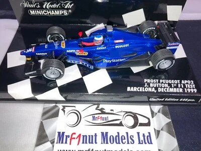 1:43 Minichamps #400990119 Jenson Button Prost/Peugeot AP02 1st F1 test 1999 - Image 1 of 4