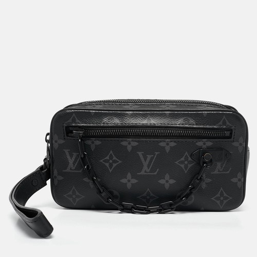 LOUIS VUITTON（LV） Louis Vuitton Monogram Eclipse Canvas Pochette Volga Borsa