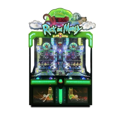 LAI Games Rick & Morty Blips and Chitz Coin Pusher Ticket Redemption Arcade Game - Image 1 of 4