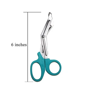 3 pcs Paramedic EMT Trauma Shears 6 inches Teal Color Handle for Emergency Use - Picture 1 of 4
