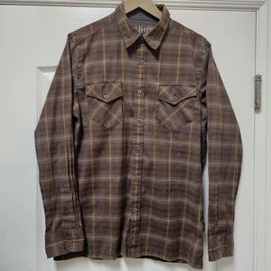 KUHL Button Up Hemd Herren M braun kariert Mountain Grown Langarm Outdoor  - Bild 1 von 16