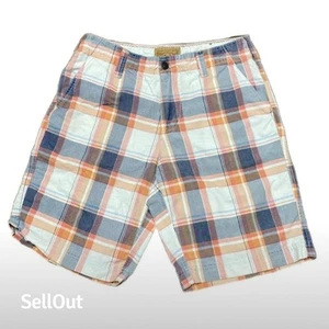 Red Camel Men's Plaid Chino Shorts Size 32 Multicolor Summer Casual - Picture 1 of 3