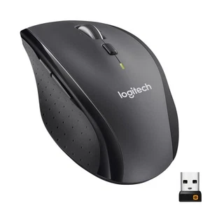Logitech M705 Marathon Bezprzewodowa mysz USB 24 GHz Nanoodbiornik, czarna - Zdjęcie 1 z 1