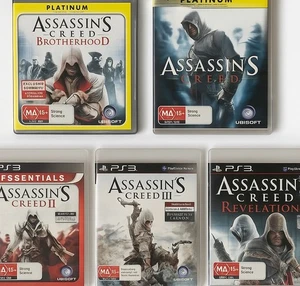 Assassins Creed Playstation 3 Game Bundle 5 Games 2 Platinum Special Editions - Picture 1 of 24