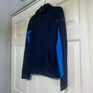 Athleta Sudadera con Capucha Cremallera Completa Chaqueta Fuerza Acogedor Guacamayo Azul Marino Azul Real Talla XS - Imagen 1 de 10