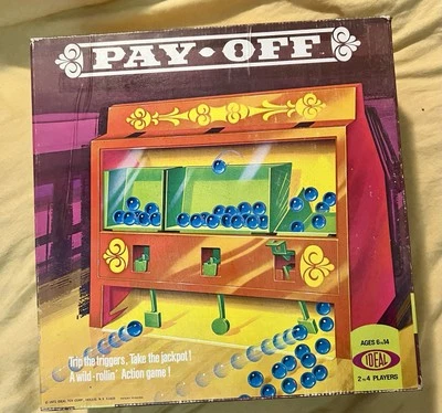 Juego de gatillo de tiro de mármol PAY-OFF de colección #2051-1 Ideal Toy Corp 1972 (NS) Foto 1 de 4