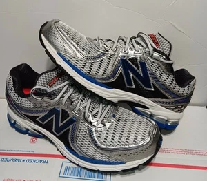NEW BALANCE 860v2 RUNNING SHOES Silver Blue Mens sz 11.5 MADE IN USA M860SB2 - Picture 1 of 16