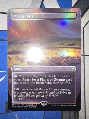 MTG - Special Guests - Marsh Flats (Borderless) #0110 - Near Mint Foil - Image 1 of 2