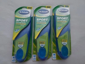 Dr. Scholl's Sport Massaging Gel Advanced Insoles Men's Size 8 - 14 3 PairsNew - Picture 1 of 3