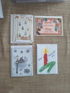 Weihnachtskarten-Set, 4teilig, Selfmade, Neu! - Bild 1 von 1