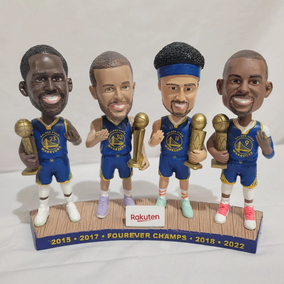 Golden State Warriors Forever Champs Bobblehead Curry, Thompson, Green - Image 1 of 4