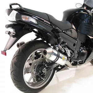 2008-2011 Kawasaki ZX14 Leo Vince Unlimited Slip On Exhaust DUAL Polished - Bild 1 von 5