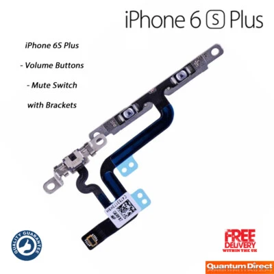 iPhone 6S Plus Volume Buttons Mute Switch Flex Replacement with Brackets - Image 1 of 4