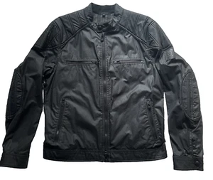 Schrankräumung: original schwarze Belstaff Bikerjacke Wachsjacke Jacke Gr. 52 - Bild 1 von 15
