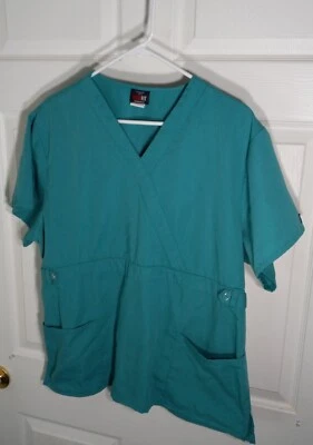 Blusa Médica MEDIFit Workwear Auténtica Mujer Verde Talla XL Bolsillos Elásticos en la Cintura Foto 1 de 4