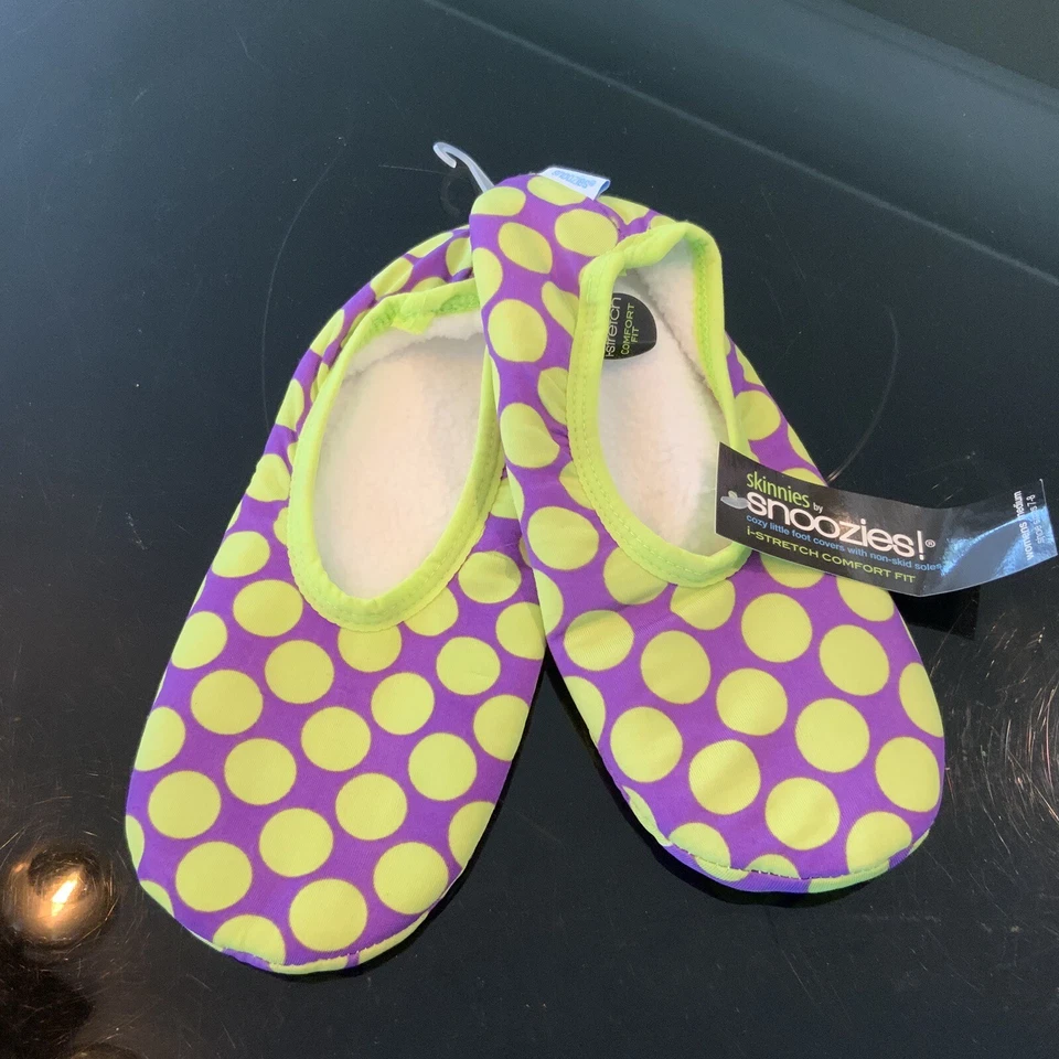 Snoozies Mujer Elástico Cómodo Skinnies Elástico Púrpura Lunares Mediano 7/8 Foto 1 de 4