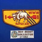 Boy Scout OA Kotso Lodge 330 S5 Order Of The Arrow Pocket Flap Patch TX