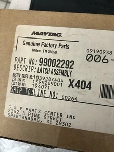OEM maytag dishwasher door latch original part#99002292 #h7f - Picture 1 of 1