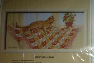 Creative Circle Handarbeitsset 0722 Tabby's Quilt Vintage 8 x 16 Wanddesign - Bild 1 von 5