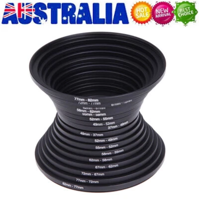 18pcs/set Camera Lens Filter Step Up Down Ring Adapter Set for All Cameras DSLR - image 1 of 4