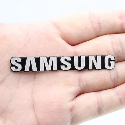 2PS Aluminum logo SAMSUNG badge replacement piece 70mm X 10mm - Image 1 of 4
