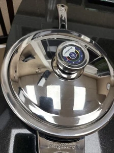 BERGHOFF ROSTFREI EDELSTAHL STAINLESS STEEL/COPPER CORE 11” X 2.5" SKILLET W/LID - Picture 1 of 9