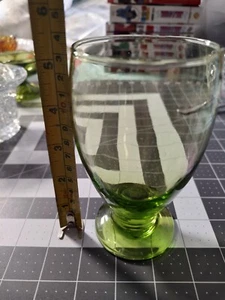 Cristar Copa Antique Green Lexington Goblet, 9oz. - Picture 1 of 2
