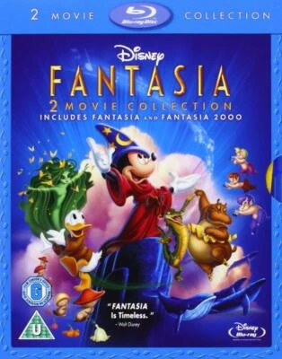 Fantasia (1940) & Fantasia 2000 Two Movie Disney Blu-Ray Set BRAND NEW Free Ship - image 1 of 2
