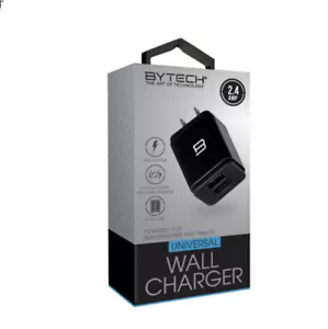 BYTECH Dual USB Type-A Wall Charger black - Picture 1 of 1
