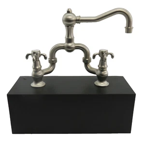 NEWPORT BRASS COUNTRY KITCHEN FAUCET $1798 MSRP NICKEL Silver Functional Displa - Picture 1 of 8