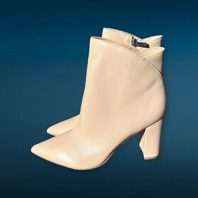 🌻 NEW w/box Marc Fisher LTD Light Natural Urmi Pointed Toe Bootie Size 10 - Image 1 of 4