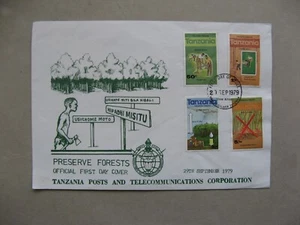 TANZANIA, cover FDC 1979, preserving forests, trees - Picture 1 of 1