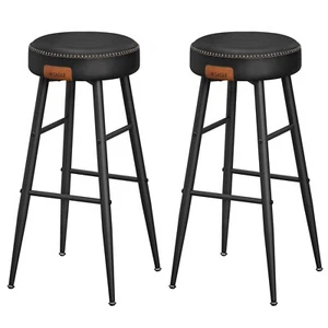 Bar Stools Set of 2 Kitchen Counter Stools Breakfast Stools Home Bar Dining Room - Picture 1 of 19